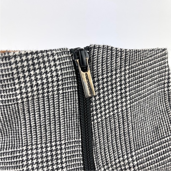 CLERGERIE Belent Wedge Boot Glen Plaid Black White ❤️ houndstooth - Picture 8 of 12